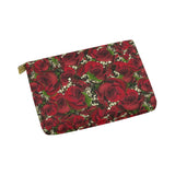 Carmine Roses Carry-All Pouch 8''x 6''