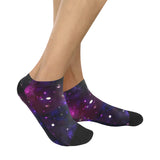 Midnight Blue Purple Galaxy Women's Ankle Socks