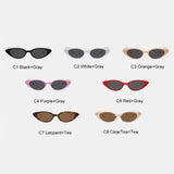 Women High Quality Narrow Cat Eye Sunglasses UV400 Eyewear