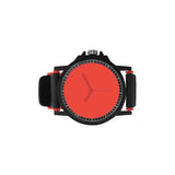Pomegranate Solid Unisex Silicone Strap Plastic Watch (Model 316)