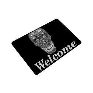 Cod Grey Skull Head Doormat 24"x16"