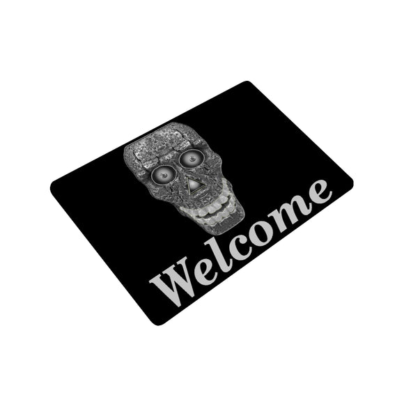 Cod Grey Skull Head Doormat 24