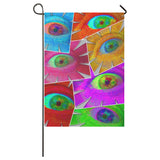 Color Eye Flower Collage Garden Flag 28''x40'' （Without Flagpole）