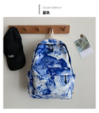 Colorful Tie Dye Street Trend Square Vertical Section Backpack