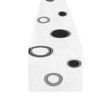 Black Polka Dots Table Runner 14x72 inch