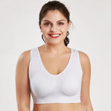 Women's Plus Size Breathable Seamless Bra Push up Big Size Sport Brassiere