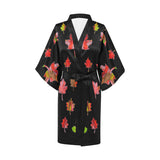 Autumn Fallen Leaves Kimono Robe