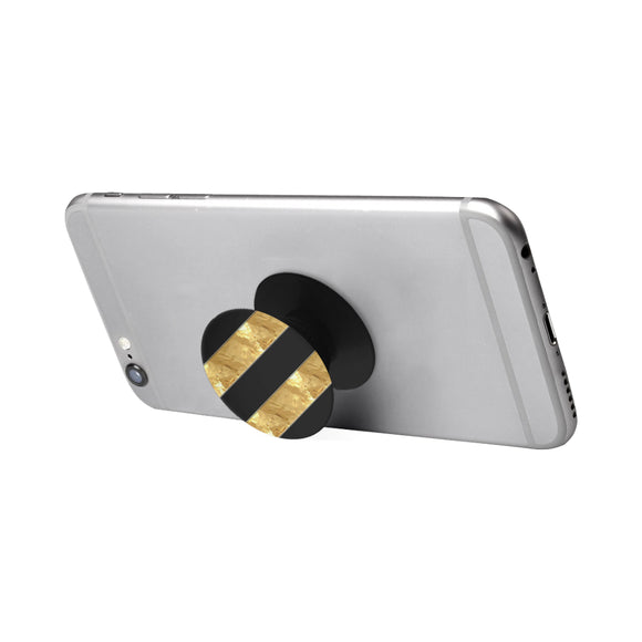 Black Gold Stripes Air Smart Phone Holder