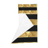 Black Gold Stripes Kids' Sleeping Bag