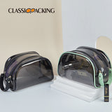Large Capacity Wash Waterproof Multi-Functional Double Zipper Cosmetic Bag