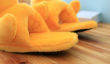 Women Warm Indoor Cute Yellow Duck Soft Short Furry Plush Slippers