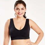 Women's Plus Size Breathable Seamless Bra Push up Big Size Sport Brassiere