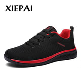 XIEPAI Mesh Men Lac-up Lightweight Comfortable Breathable Walking Sneakers Shoes
