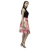 Your Pink Roses Melete Pleated Midi Skirt (Model D15)