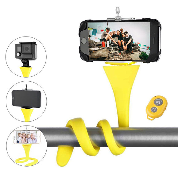 Flexible Selfie Stick Monopod Wireless Bluetooth Tripod Holder GoPro iPhone Camera Universal