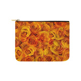 Grenadier Tangerine Roses Carry-All Pouch 8''x 6''