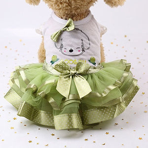 Pet Clothes Tutu Puppy Princess Small to Medium Dogs Pet Apparel Dress