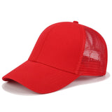 Glitter Ponytail Baseball Snapback Mesh Cap Messy Bun Adjustable Hat