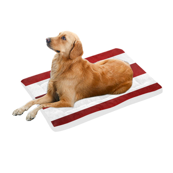 Red White Stripes Pet Bed 42