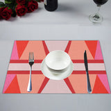 Shades of Red Patchwork Placemat 14’’ x 19’’ (Two Pieces)