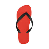 Pomegranate Solid Flip Flops for Men/Women (Model 040)