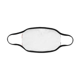 Black Red White Checker Mouth Mask in One Piece (2 Filters Included) (Model M02)