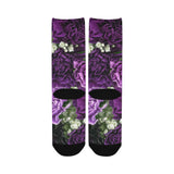 Little Purple Carnations Custom Socks for Women