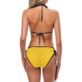 Selective Yellow Crisscross Custom Bikini Swimsuit (Model S01)