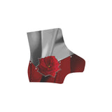 Two Tone Silk Rose Martin Boots For Women Model 1203H