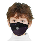 Lost in Midnight Charcoal Stars Mouth Mask