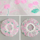 1PC Waterproof Thicken Lovely Bath Hat Solid Color One-Off Elastic Shower Cap