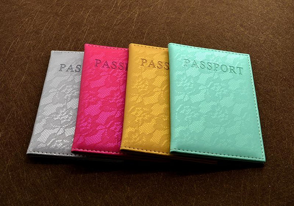 Women Passport Cover World Universal Travel Ticket Case Pouch
