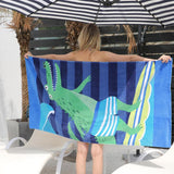 Compact Beach Quick Drying Vocation Printed Travel Microfiber Towel