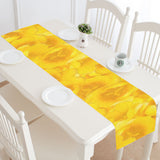 Tangerine Yellow Tulips Table Runner 14x72 inch