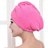 Women Super Absorbent Quick-drying Microfiber Bath Towel Hair Dry Cap