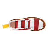 Red White Stripes Martin Boots For Women Model 1203H