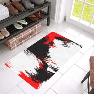 Black White Overdrawn Doormat 30"x18"