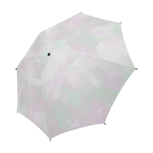 Clear Mint Semi-Automatic Foldable Umbrella