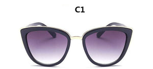 Women Vintage Cat Eye Designer Cute Eyewear Sunglasses