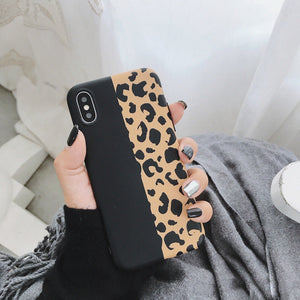 Colorful Leopard Print iPhone XS Max XR X 6 6s 7 8 plus Back Cover Luxury Soft Cases Capa