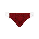 Sangria Hearts Women's Lace Panty (Front Printing Only)