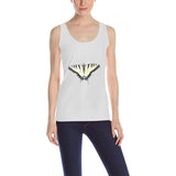 Yellow Tiger Swallowtail Butterfly Women's Tank Top（Made in USA，Ship to USA Only）
