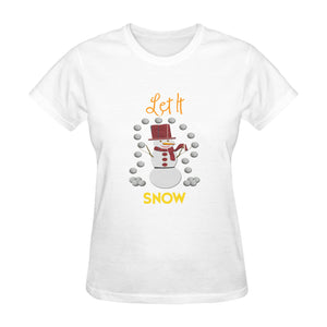 Alto Cheerful Snowman Classic Women's T-Shirt Made in USA