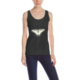 Yellow Tiger Swallowtail Butterfly Women's Tank Top（Made in USA，Ship to USA Only）