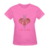 Arrow Through Love Hearts Classic Women's T-Shirt（Made in USA）