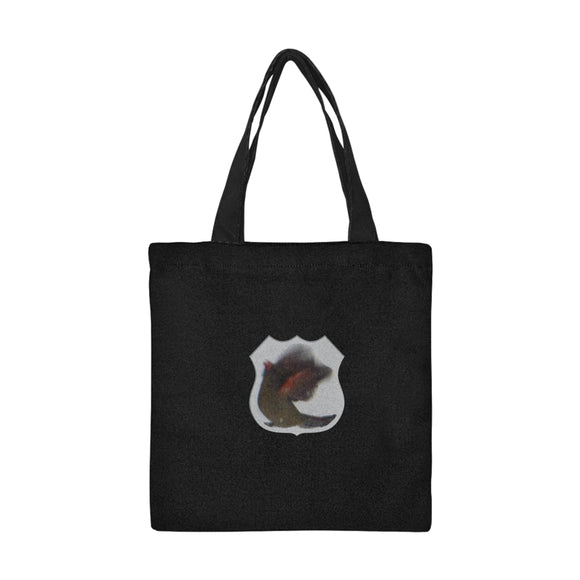 Red Cardinal Wing Up Canvas Tote Bag (Model 1700)