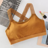 Women Seamless Sports Bra Shockproof Push Up Breathable Crop Top