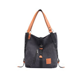 Canvas Women Shoulder High Quality Multifunction Back Pack Travel Bag Large Capacity