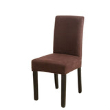 Solid Jacquard Chair Covers Spandex Dining Room Office Banquet