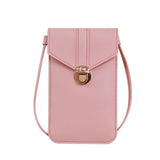 Women's Crossbody PU Leather Wallet Retro Buckle Soft Shoulder Bag